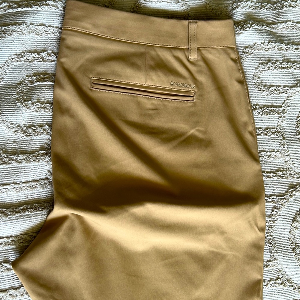 Bonobos Highland Golf Pants 36Wx32L, Athletic Fit, Khaki